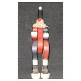 Musical Wooden Jointed Clown Figurine
