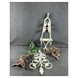 Cast Iron Oil Lamp Holders(3)