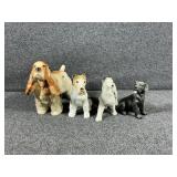 Japan Made Dog Figurines: Brown and White Cocker