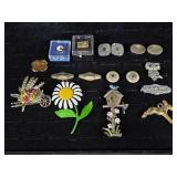 Various Cuff Links, Brooches