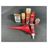 Funnel, Assorted Sealers and Polishes