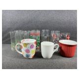 Christmas Drinking Glasses, Coffee Cups