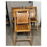 Wooden Folding Chairs (3)