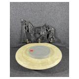 Marble Plant Stand, Western Coat Hanger, Reel