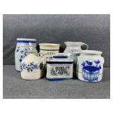 Ceramic Napkin Holder, Stoneware Jug