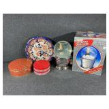 Automated Snow Globe In the Box & Tins