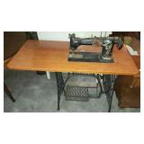 Singer Sewing Machine And Table
