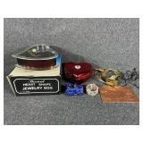 Musical Heart Shaped Jewelry Box