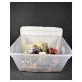 Tote of Painting Supplies
