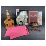 Lefton Church Music Box, Decorative Wooden Sphere