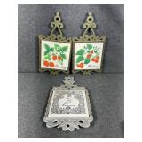 Cast Iron Trivets: 25th Anniversary, Strawberry,