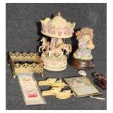 Musical Carousel, Ceramic Figurine Music Box
