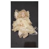 Animated Porcelain Angel Doll