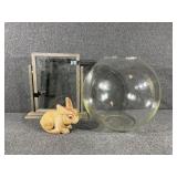 Bubble Bowl, Bunny Bank, Frame On A Stand