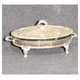 Silver-Plated Footed Serving Dish W/Lid