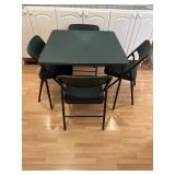 Green Card Folding Table w/Chairs