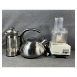 Mr Coffee Daily Brew Press, Farberware Tea Pot