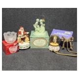 Music Boxes, Avon, Mikasa Candle Holder