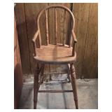 Wooden Children's High Chair
