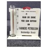 Breckenridge Farmers Petroleum Rain Gauge