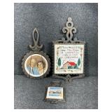 Cast Iron Trivets: Eisenhower, Bless This House,