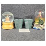 Musical Snow Globes, Partylite Votive Cups