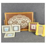 Serving Tray, Ceramic Frame, Wall Art Set