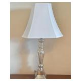 Silver Metallic Colored Table Lamp