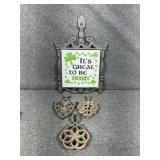 Cast Iron Trivets: Itï¿½s Great to be Irish,