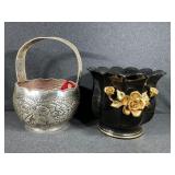 2 Planters, Plastic Clip On Angels