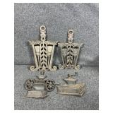 Cast Iron Trivets: Jumping the Broom(2), Coffee