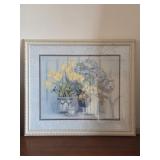 '19153 Blue White' Barbara Mock Print