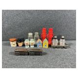 Glass Coffee Pot Stove Salt & Pepper Shaker Set