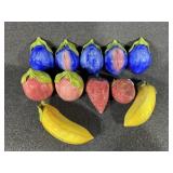 Blue and Pink Ceramic Fruit (4)