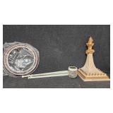 Wall Shelf Sconce, Plate Frame, Tension Rods