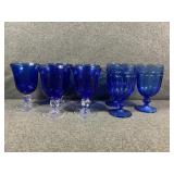 Cobalt Blue Tea Goblets (8)