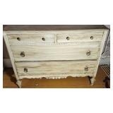 Washed Wood Finish Chest of Drawers