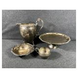 Sheridan Silver on Copper Pitcher, Small Silver