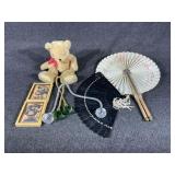 Cockade Fan, Hummel Prints, Bear, Fan