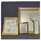 Mirror Clock, Framed Mirror, Collage Picture Frame
