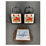 Cast Iron Trivets: Basket of Apples(2), Currier