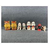 Owl Texas Salt & Pepper Shakers, Dog Salt &