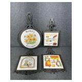 Cast Iron and Tile Trivets: Mothers Kitchen, S