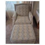 Art Van Accent Chair with Ottoman