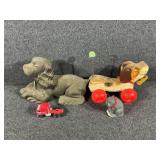 Battle Creek Bank Dog Bank, Little Snoopy Pull Toy