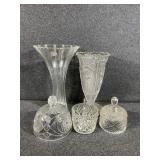Cut Glass Vases(2)
