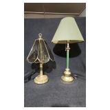 Touch Lamp & Green Table Lamp