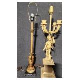 Cherub Table Lamp, Neoclassical Table Lamp