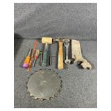 Circular Saw Blades, Hammer, Screwdrivers,