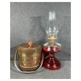 Ice Bucket, Oil Lamp